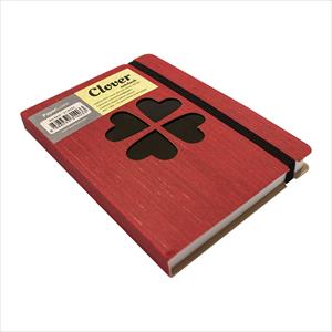 Sổ ghi chép PaperLuxe Clover Notebook A6/120L màu đỏ
